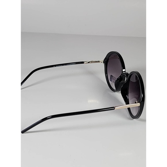 Foster Grant Full Round Black & Gold Metal Gradient Tint Sunglasses 52432FGX001 - Picture 6 of 11